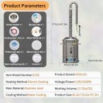 HOOLOO 13.7Gal Alcohol Distiller Kit for Home Brewing