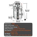 VEVOR 30L Electric Stainless Steel Distillery Kit