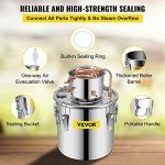 VEVOR 9.6Gal Copper Whiskey Distilling Kit