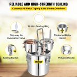 VEVOR Moonshine Still Distillery Kit - 3 to 13 Gal