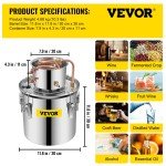 VEVOR 5 Gal Alcohol Moonshine Still Kit
