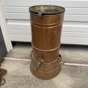 Vintage Copper Moonshine Still with Spout and Handles