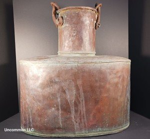 Large Copper Still Pot with Hanging Chain
