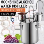 3-Pot Alcohol Distiller Kit for Home Brewing