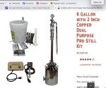 8 Gallon Copper Dual Purpose Distilling Kit