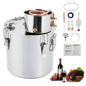 Stainless Steel Alcohol Distiller Kit - 3/5/10 Gal