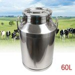 60L Stainless Steel Distillery Milk Can Jug