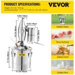 VEVOR 70L Alcohol Distiller and Brewing Kit