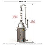 HOOLOO Home Distiller Kit for Whiskey and Vodka