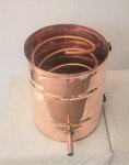 5 Gallon Copper Moonshine Still - US Flag Design