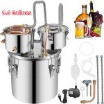 9.6 Gal Moonshine Still Distilling Kit with 3 Pots
