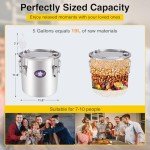 Seeutek 18L Stainless Steel Alcohol Distillation Kit