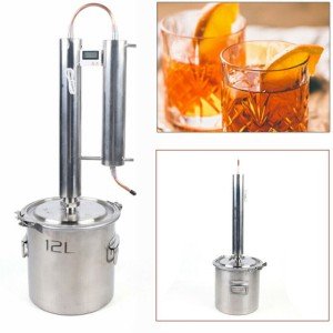 12L 3 Gallon Alcohol Distiller Brewing Kit Moonshine Wine Boiler Still Stainless