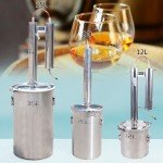 US 12/20/35L Alcohol Distiller Brewing Kit Moonshine Still Stainless Wine Boiler