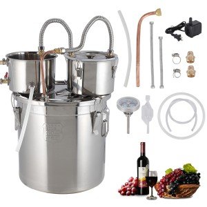 Stainless Steel Alcohol Still Kit - 3 to 13 Gallons