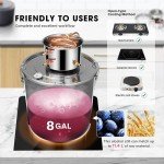 8 Gal 3-Pot Moonshine Distilling Kit with Pump