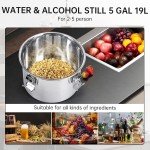 Stainless Steel 5 Gal Alcohol Distillation Kit