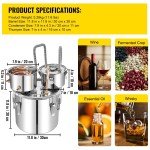 19L Copper Moonshine Still Kit for Home Brewing