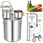 10 Gal Stainless Steel Distillery Kit with Thermometer