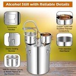 10 Gal Stainless Steel Distillery Kit with Thermometer