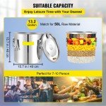 50L Stainless Steel Home Distillery Kit with Thermometer