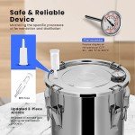 VIVOHOME 5 Gal Home Distillation Kit with Thermometer