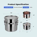 VIVOHOME 5 Gal Home Distillation Kit with Thermometer