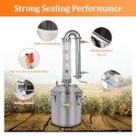 YUEWO 13.2GAL Stainless Steel Home Distillery Kit