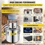 VEVOR 9.6Gal Stainless Steel Alcohol Distillery Kit