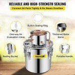 VEVOR 9.6Gal Stainless Steel Alcohol Distillery Kit