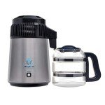 Stainless Steel Countertop Water Distiller with Glass