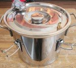 Copper 2-Gallon Whiskey Still Kit for Distillation