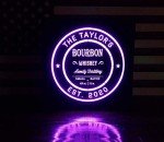 Personalized Bourbon Whiskey LED Sign for Distilleries