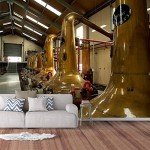 Scottish Whiskey Distillery Peel & Stick Wallpaper