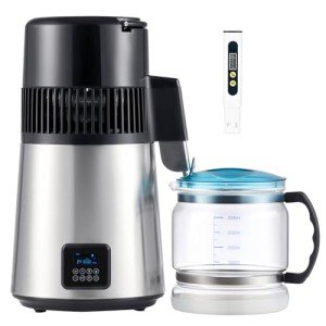 Home Water Distiller with Glass Container, 4L