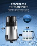 Home Water Distiller with Glass Container, 4L
