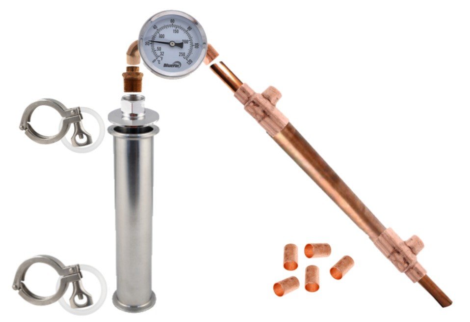 2" x 6" Stainless Copper Reflux Still Kit