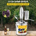 VEVOR 50L Stainless Steel Alcohol Distillation Kit