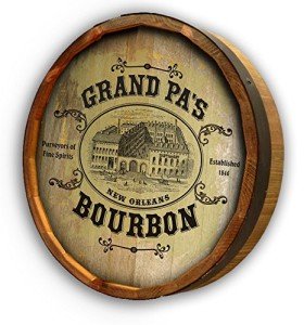 Custom 21-Inch Whiskey Barrel Head Sign