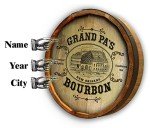 Custom 21-Inch Whiskey Barrel Head Sign
