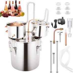 Complete 8 GAL Copper Distillery Kit with Accessories