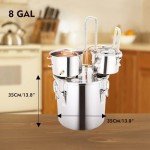 Complete 8 GAL Copper Distillery Kit with Accessories