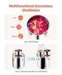 VEVOR 50L Stainless Steel Dual Condenser Distillery Kit