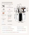 VEVOR 50L Stainless Steel Dual Condenser Distillery Kit