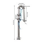 Stainless Steel 2" Moonshine Distilling Column Kit