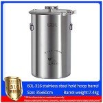 60L Stainless Steel Wine Fermentation Barrel Kit