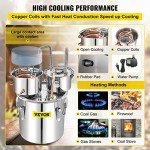 VEVOR 50L Alcohol Distillery Kit with Copper Tube