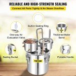 VEVOR 50L Alcohol Distillery Kit with Copper Tube