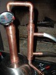 Copper Moonshine Still with Stainless Boiler, 3 Gallon