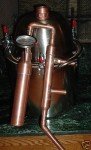 Copper Moonshine Still with Stainless Boiler, 3 Gallon